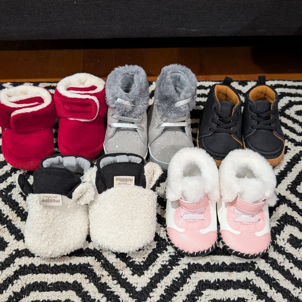 Baby Girl Winter Booties Bundle